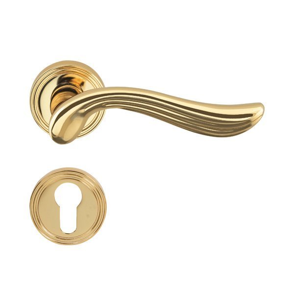 Hafele Rouge Barelli Kapı Kolu Seti, Parlak Pirinç Renk