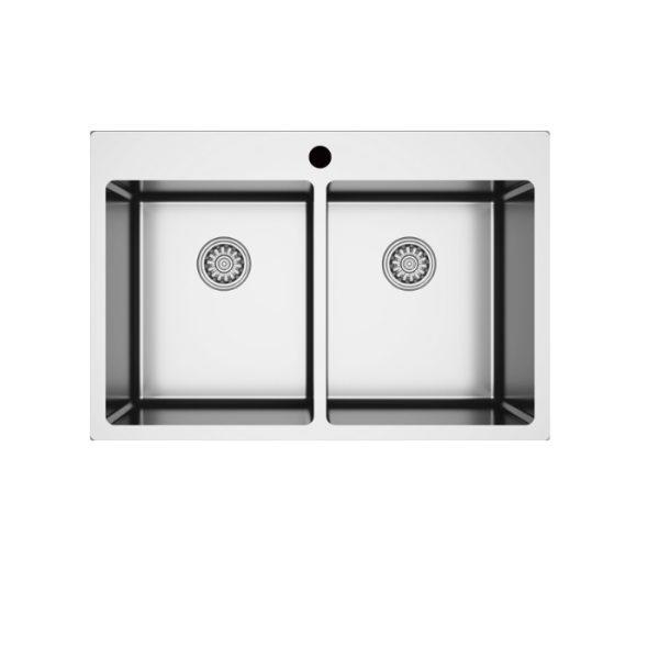 Hafele Novara13 Eviye Seti 750x505mm Paslanmaz Çelik Parlak