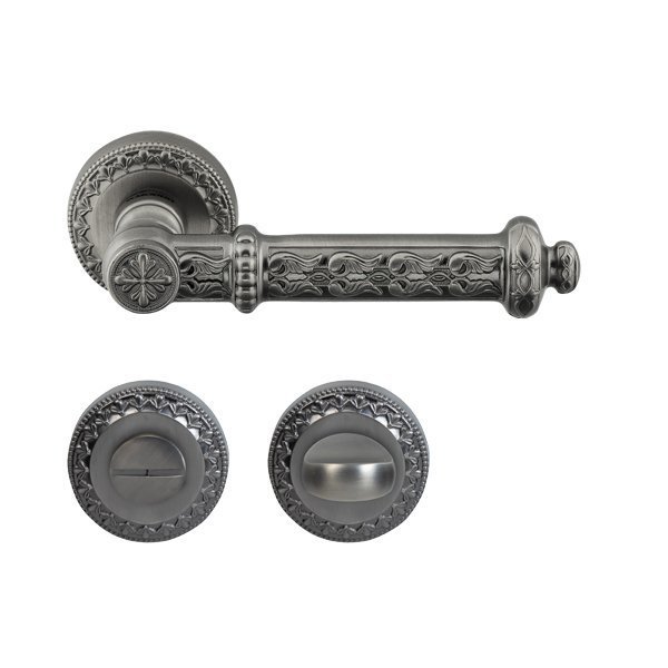 Hafele Ponte Wc Kapı Kolu Seti, Antik Gümüş Renk