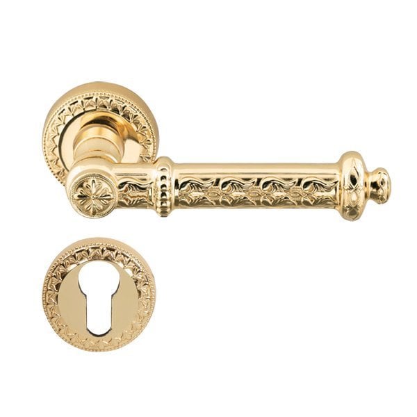 Hafele Ponte Barelli Kapı Kolu Seti, Parlak Pirinç Renk