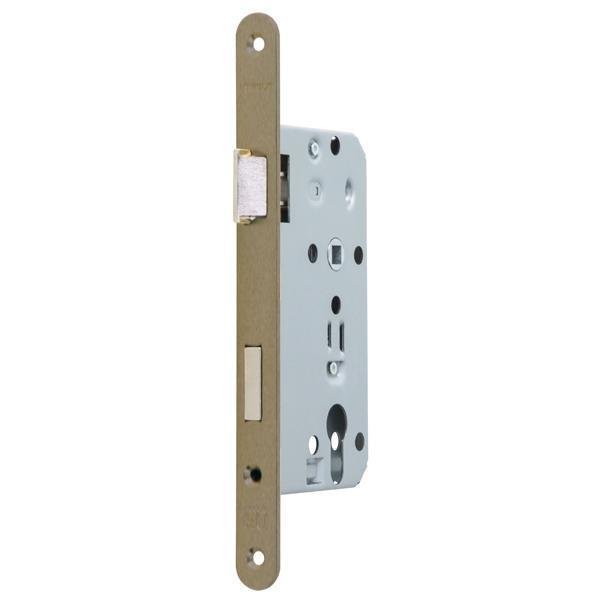 Hafele Gömme kilit PC antik bronz sol 55/18mm