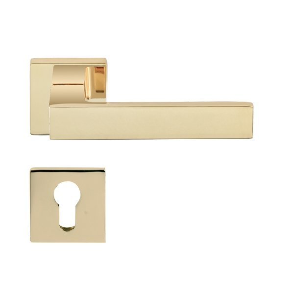 Hafele Pera Barelli Kapı Kolu Seti, Parlak Pirinç Renk