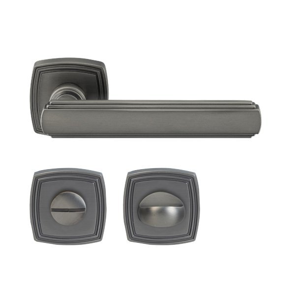 Hafele Martin Wc Kapı Kolu Seti, Antik Gümüş Renk