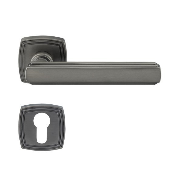 Hafele Martin Barelli Kapı Kolu Seti, Antik Gümüş Renk