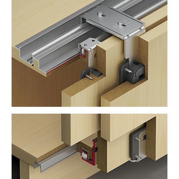 Hafele SLIDO 20 VFT Kayar kapak seti, yavaş. 2k