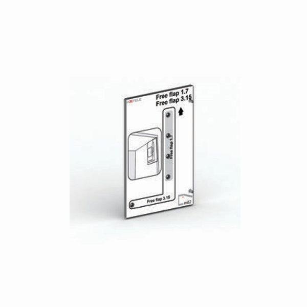 Hafele Free montaj şablonu pl.natürel