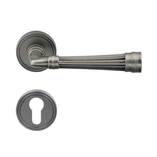 Hafele Gain Barelli Kapı Kolu Seti, Antik Gümüş Renk