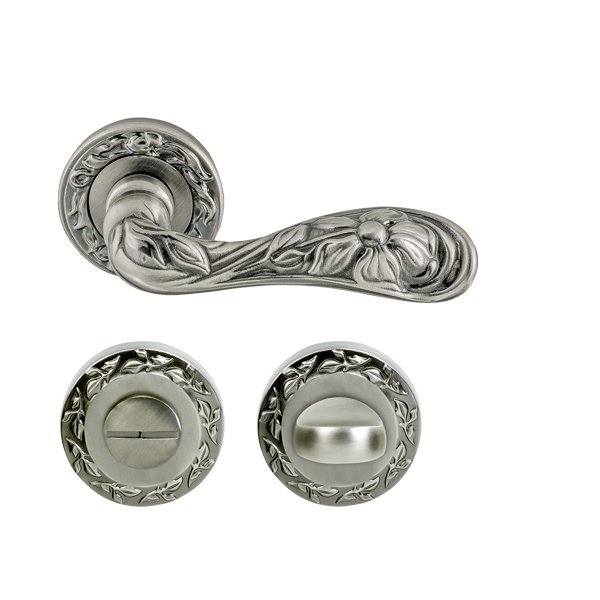 Hafele Florus Wc Kapı Kolu Seti, Antik Gümüş Renk