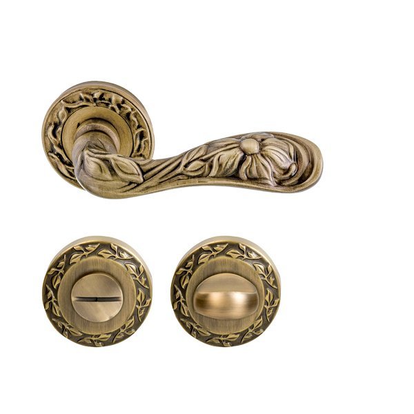 Hafele Florus Wc Kapı Kolu Seti, Antik Bronz Renk