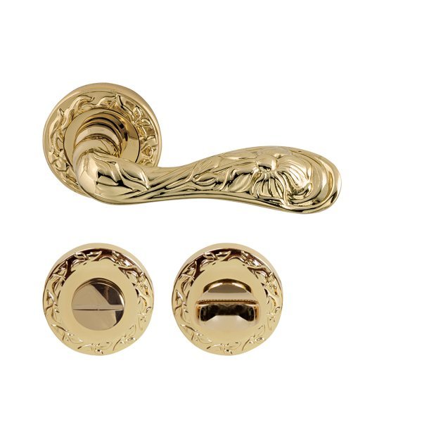 Hafele Florus Wc Kapı Kolu Seti, Parlak Pirinç Renk