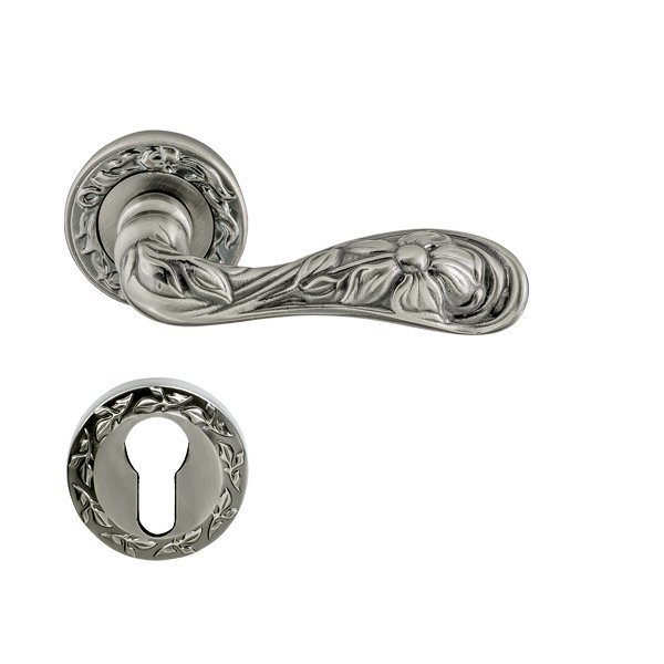 Hafele Florus Barelli Kapı Kolu Seti, Antik Gümüş Renk