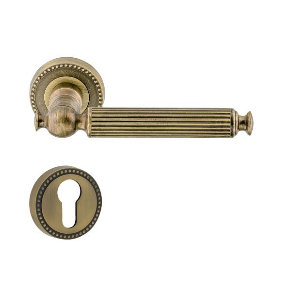 Hafele Calısto Barelli Kapı Kolu Seti, Antik Bronz Renk