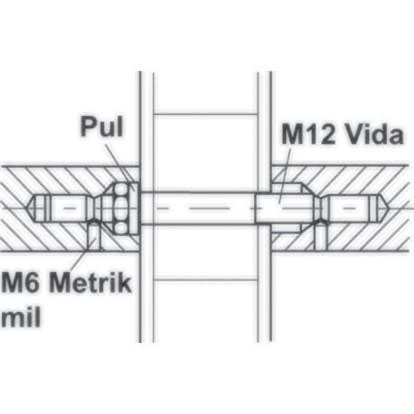 Hafele Bağlantı elemanı çift taraflı 53-57mm