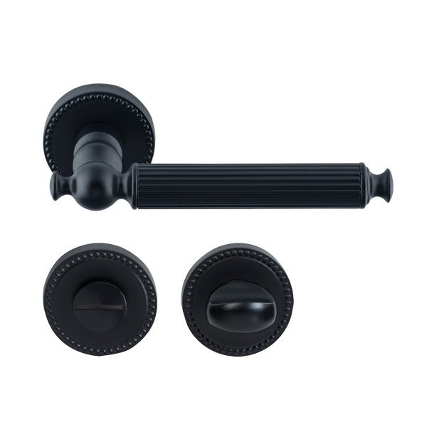 Hafele Calısto Wc Kapı Kolu Seti, Mat Siyah Renk