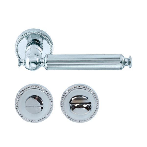 Hafele Calısto Wc Kapı Kolu Seti, Parlak Krom Renk