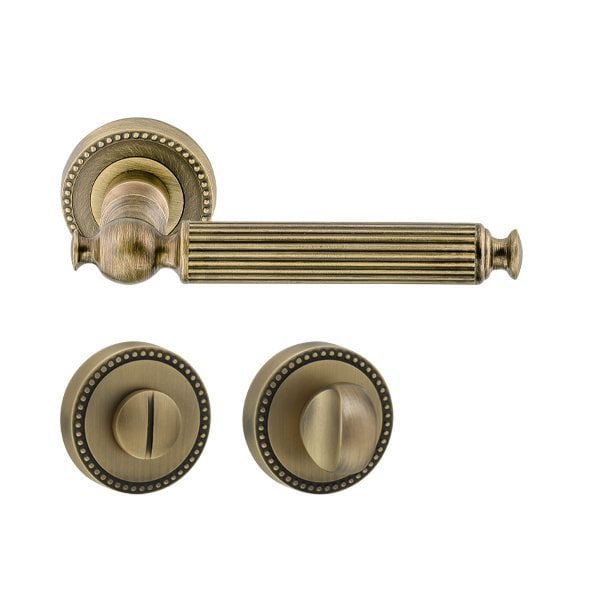 Hafele Calısto Wc Kapı Kolu Seti, Antik Bronz Renk