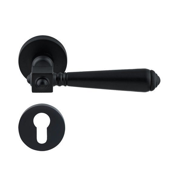 Hafele Bien Barelli Kapı Kolu Seti, Mat Siyah Renk