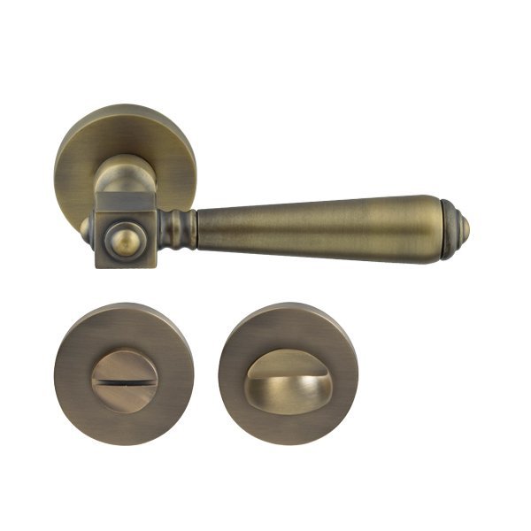 Hafele Bien Wc Kapı Kolu Seti, Antik Bronz Renk