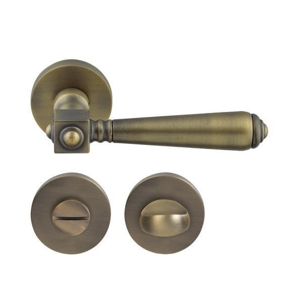 Hafele Bien Wc Kapı Kolu Seti, Antik Bronz Renk