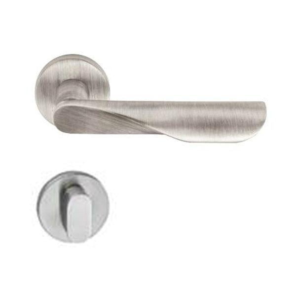 Hafele Curve Wc Kapı Kolu Seti, Mat Paslanmaz Çelik Renk