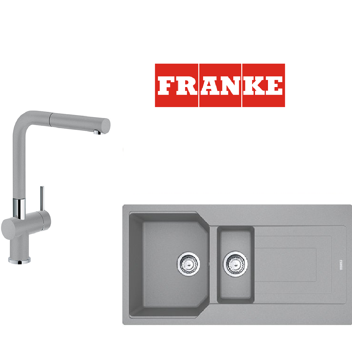 Franke UBG 651-100 Eviye ve Batarya Kampanyası, Stone Grey