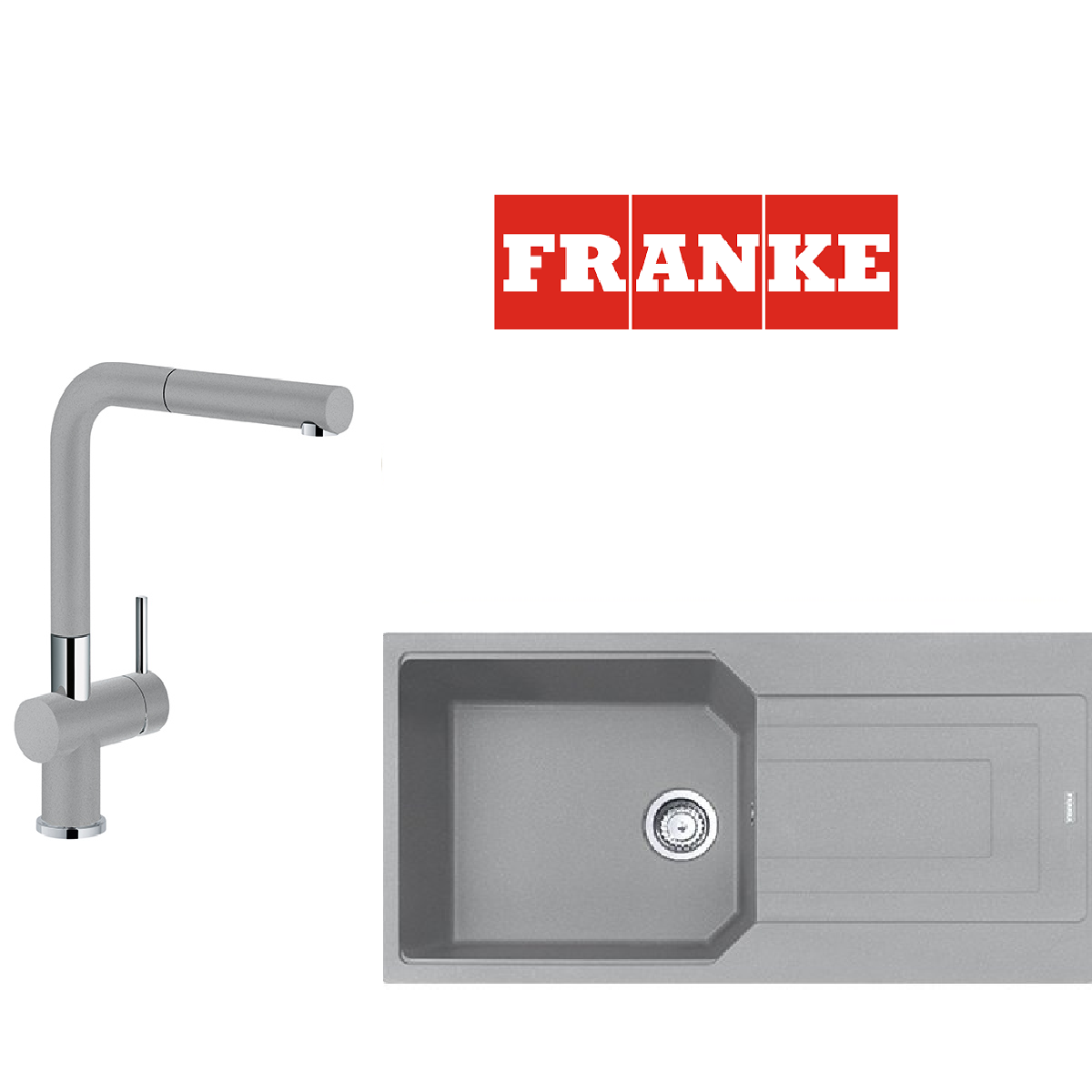 Franke UBG 611-100 Eviye ve Batarya Kampanyası, Stone Grey