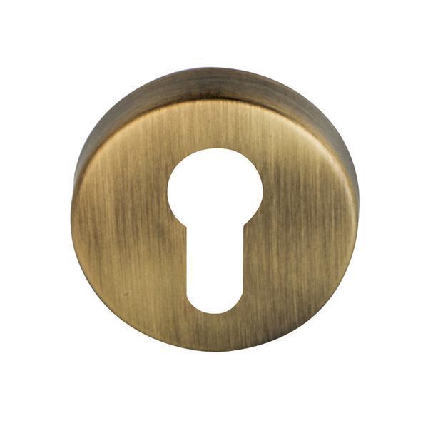 Hafele Yuvarlak Barelli Kapı Kolu Rozeti 52mm, Antik Bronz Renk