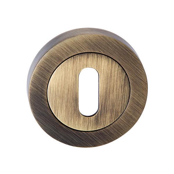 Hafele Yuvarlak Oda Kapı Kolu Rozeti 52mm, Antik Bronz Renk