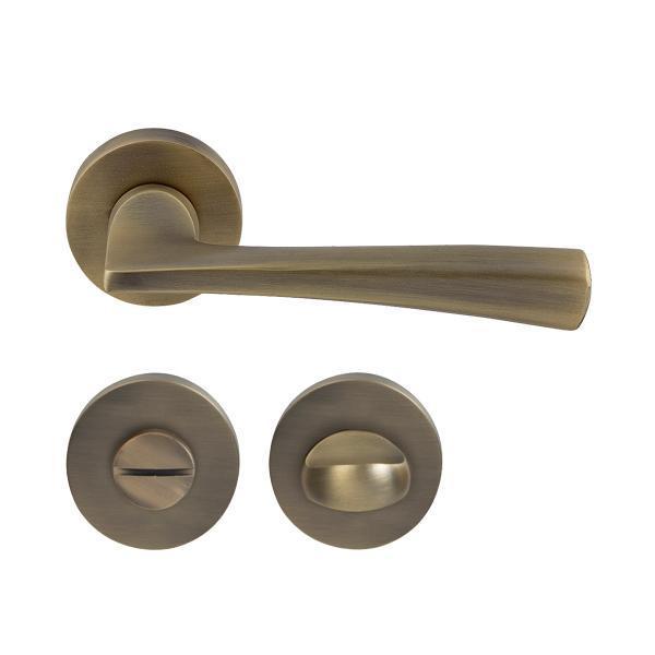 Hafele Milano Wc Kapı Kolu Seti, Antik Bronz Renk