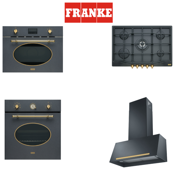 Franke Dörtlü Ankastre Set, Classicline Grafite