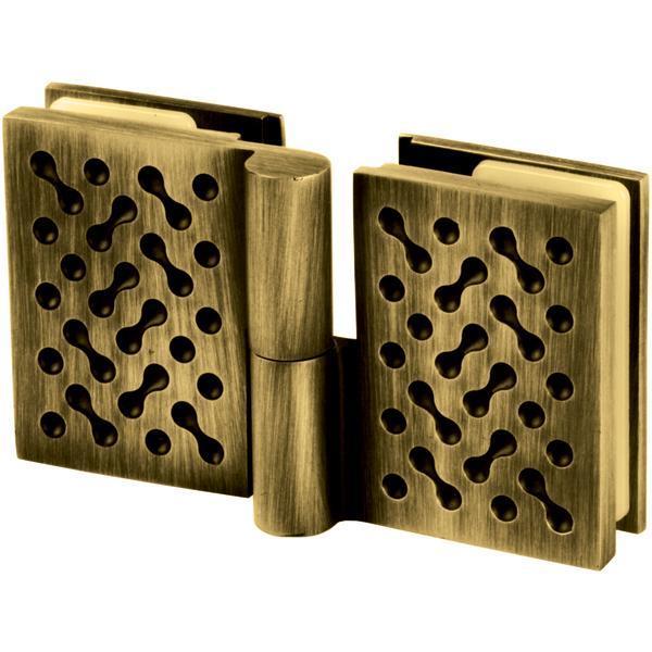 Hafele Cam Menteşesi Cam/Cam Sol Pirinç Parlak (1 Çift)