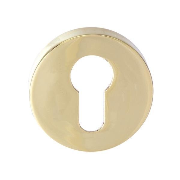 Hafele Yuvarlak Barelli Kapı Kolu Rozeti 52mm, Parlak Pirinç Renk