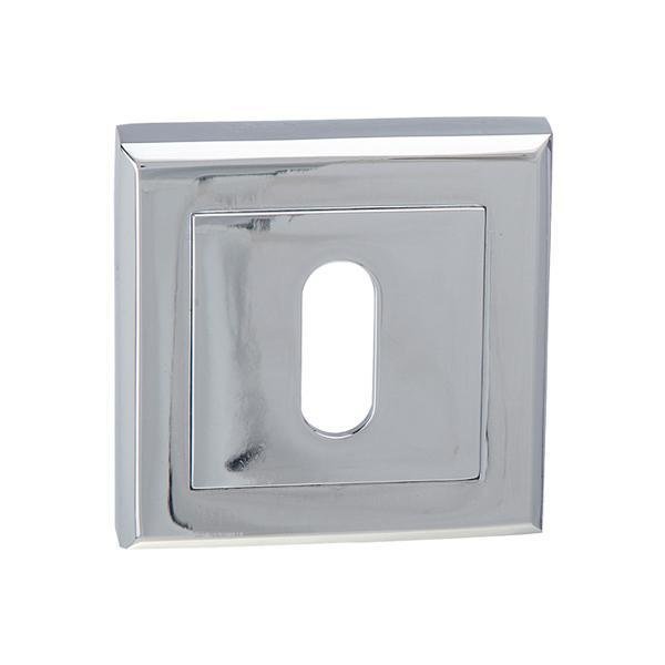 Hafele Kare Oda Kapı Kolu Rozeti, Parlak Paslanmaz Çelik Renk