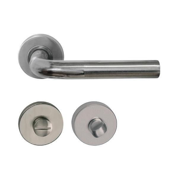 Hafele Rea II Wc Kapı Kolu Seti, Paslanmaz Çelik Renk