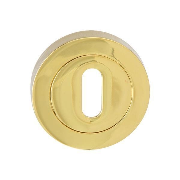 Hafele Yuvarlak Oda Kapı Kolu Rozeti, Parlak Pirinç Renk