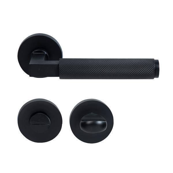 Hafele Aron Wc Kapı Kolu Seti, Mat Siyah Renk
