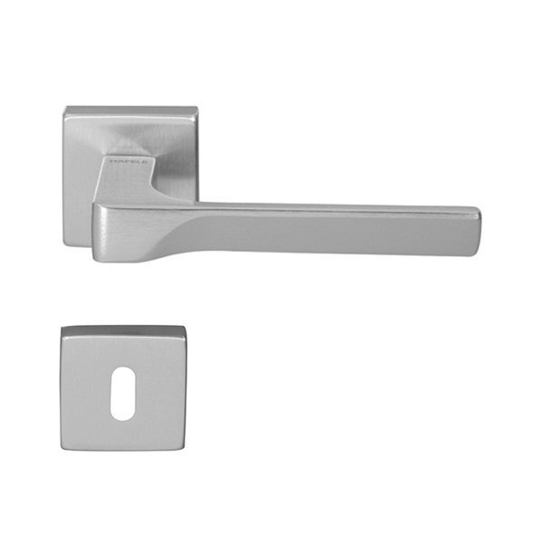 Hafele İstanbul Oda Kapı Kolu Seti, Mat Krom Renk