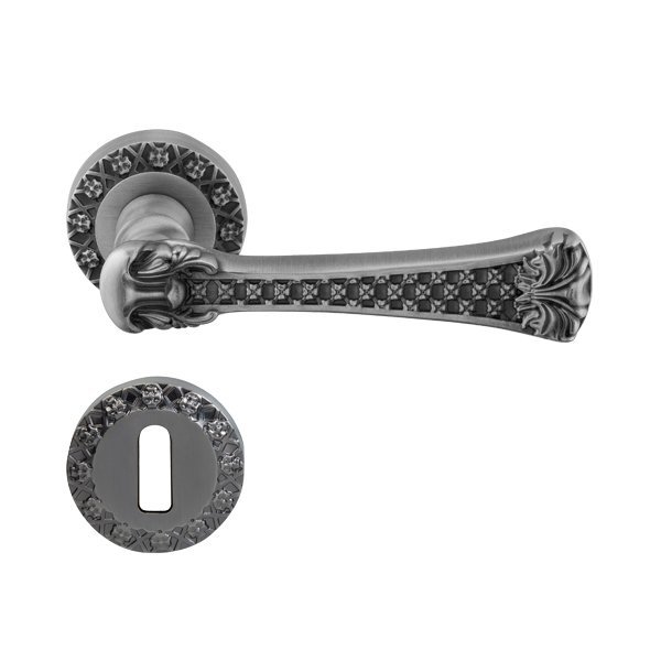 Hafele Sara Oda Kapı Kolu Seti, Antik Gümüş Renk