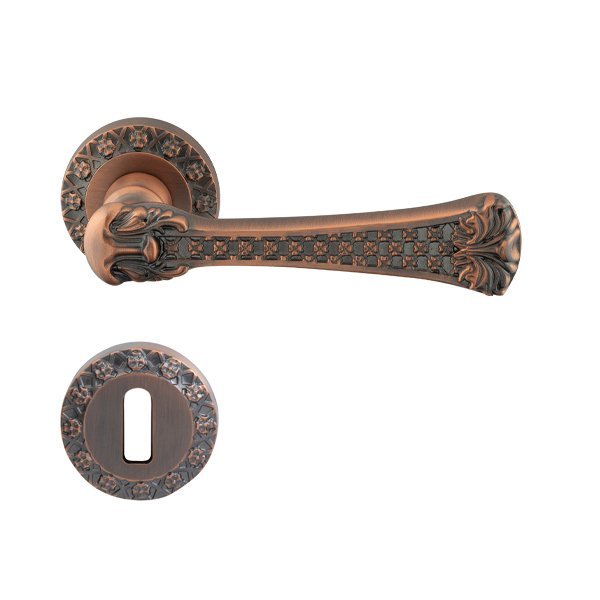 Hafele Sara Oda Kapı Kolu Seti, Antik Bakır Renk