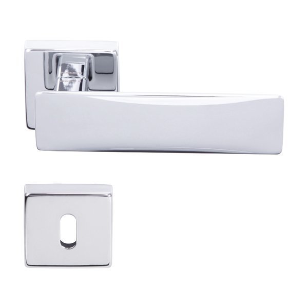 Hafele Spring Oda Kapı Kolu Seti, Parlak Krom Renk