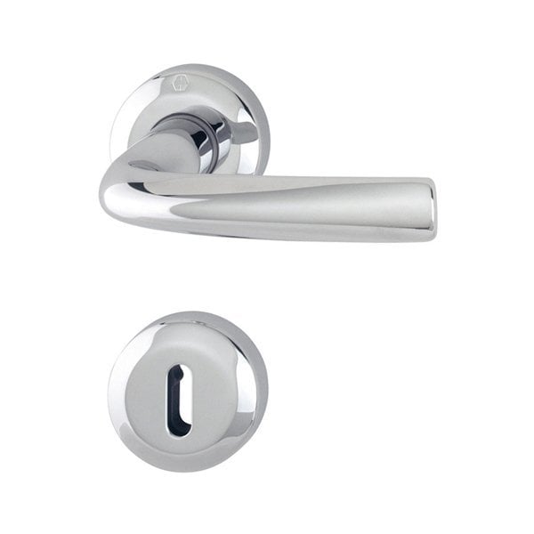 Hafele Cannes Oda Kapı Kolu Seti, Parlak Krom Renk