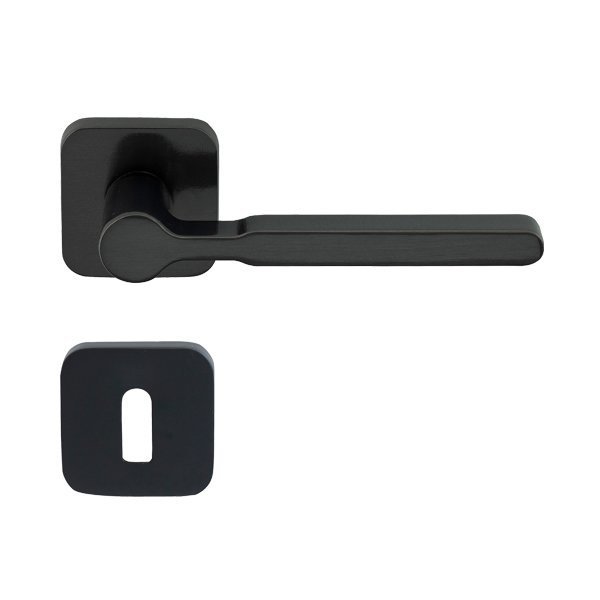 Hafele Punto Oda Kapı Kolu Seti, Mat Siyah Renk