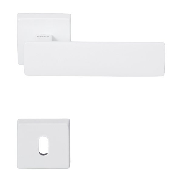 Hafele Spring Oda Kapı Kolu Seti, Mat Beyaz Renk