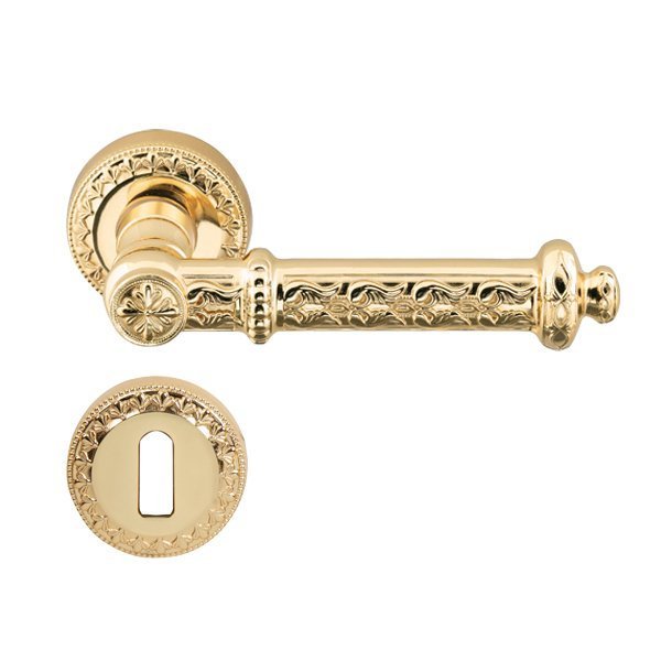 Hafele Ponte Oda Kapı Kolu Seti, Parlak Pirinç Renk