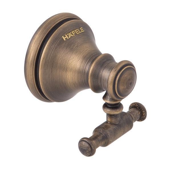 Hafele Cali Bronze İkili Banyo Askılığı, Antik Bronz Renk
