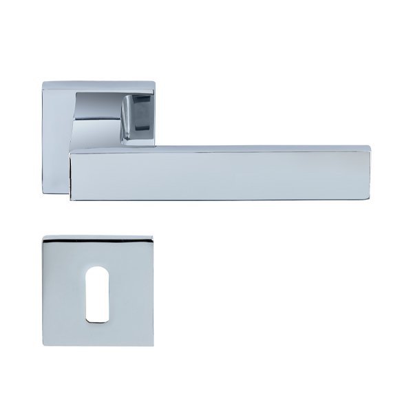 Hafele Pera Oda Kapı Kolu Seti, Parlak Krom Renk