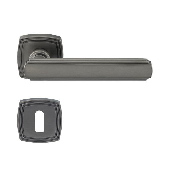 Hafele Martin Oda Kapı Kolu Seti, Antik Gümüş Renk