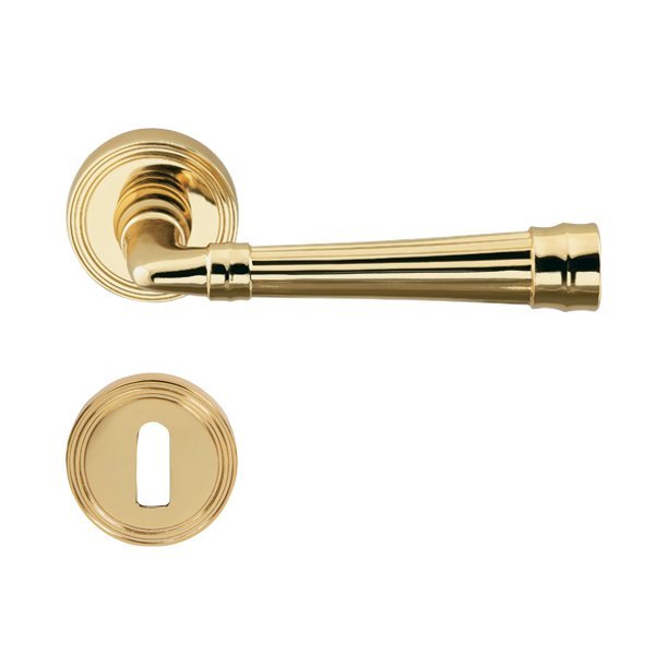 Hafele Gain Oda Kapı Kolu Seti, Parlak Pirinç Renk