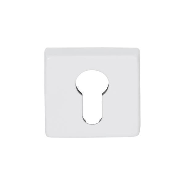 Hafele Kare Barelli Kapı Kolu Rozeti 50mm, Beyaz Renk