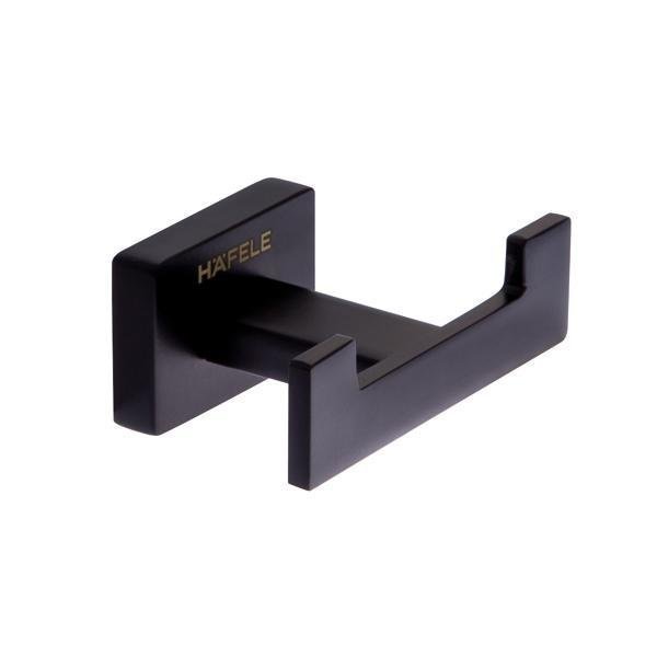 Hafele Melantha İkili Banyo Askılığı, Mat Siyah Renk